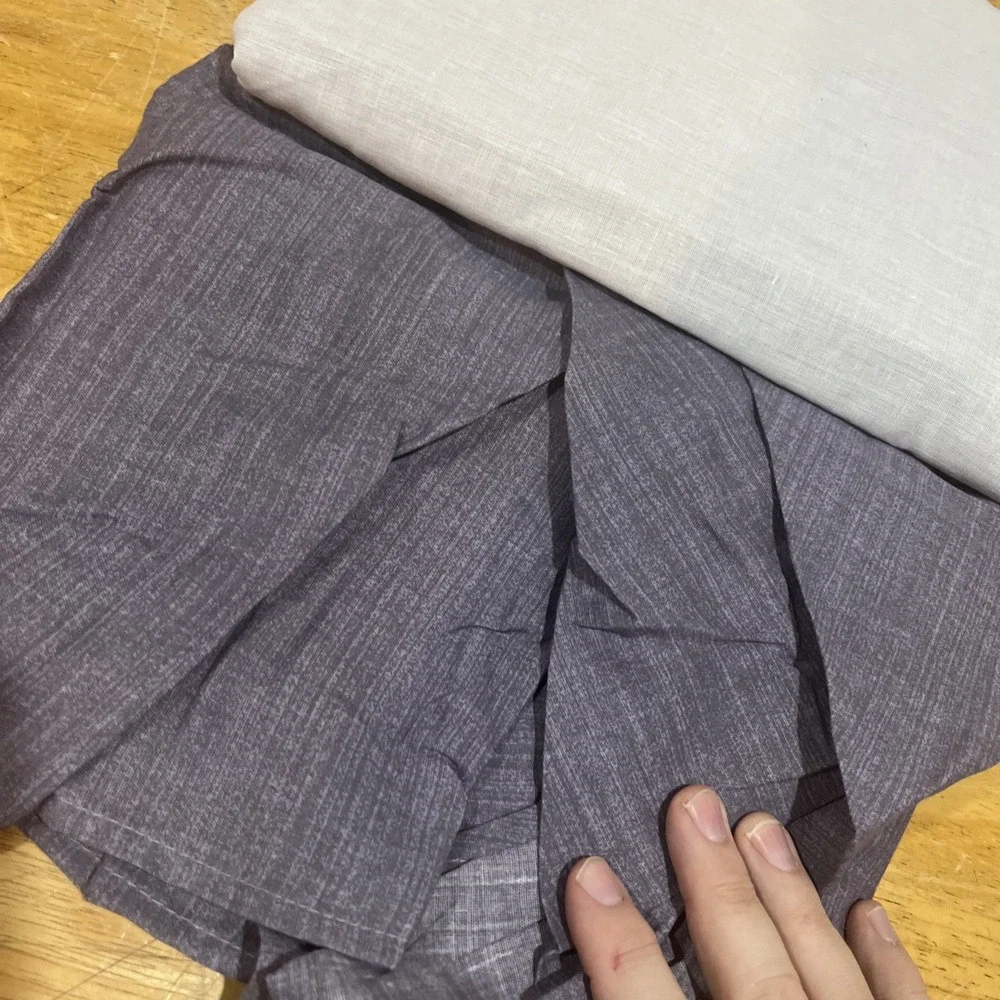 Vtg Arley‎ Corp Home Dark Lavender Purple Full Size Bedskirt Ruffled